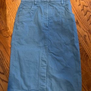 Tibi Denim Pencil Skirt